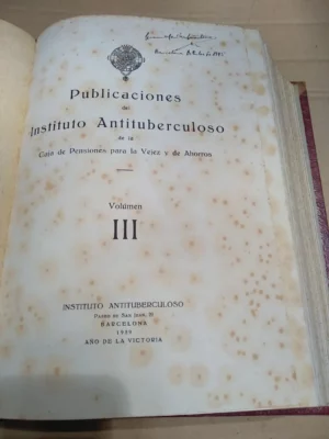 INSTITUT ANTITUBERCULOS CAIXA DE PENSIONS 1933 memorias y trabajos