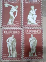 lote 4 libros EURIPIDES OBRAS COMPLETAS dibujo cubierta RIGOBERTO SOLER