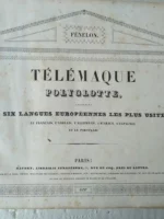 TELEMAQUE POLYGLOTTE CONTENANT LES SIX LANGUES europeennes mes usitées