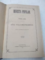 REVISTA POPULAR semanario ilustrado , 1891