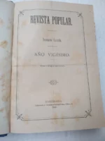 REVISTA POPULAR semanario ilustrado , 1890