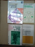 lote 4 libros PIAGET, la contruccion de lo real, psicologia y epistemologia, el criterio moral en el niño, los descubrimientos de Piaget el maestro
