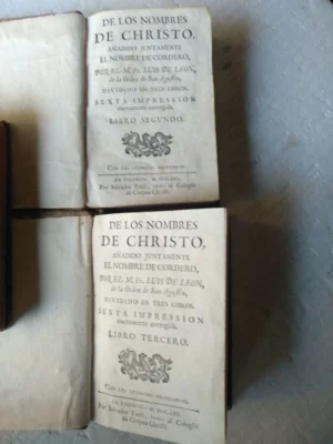 DE LOS NOMBRES DE CHRISTO TOMO 2º y 3º