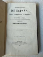 HISTORIA ECLESIASTICA DE ESPAÑA tablas cronologicas TOMO 4º