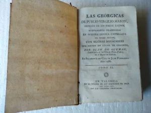 LAS GEORGICAS DE PUBLIO VIRGILIO MARON tomo II