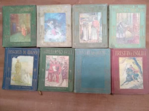 lote 8 libros ARALUCE : HISTORIAS DE MOLIERE,HISTORIAS DE ESQUILO, HISTORIAS DE PLAUTO, HISTORIAS DE TIRSO DE MOLINA, HISTORIAS DE WAGNER, HISTORIA DE GUILLERMO TELL, LAS AVENTURAS DE TELEMACO, TRISTAN E ISOLDA