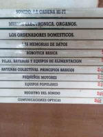 lote 11 libros NUEVA LENTE , biblioteca basica electronica nº 19, 25, 27, 28, 29, 30, 32, 33, 35, 36, 38