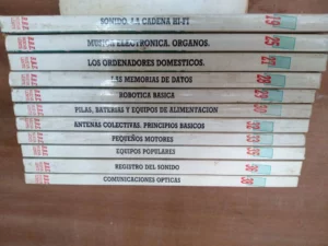lote 11 libros NUEVA LENTE , biblioteca basica electronica nº 19, 25, 27, 28, 29, 30, 32, 33, 35, 36, 38