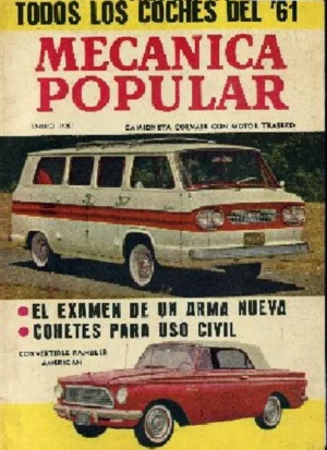MECANICA POPULAR, enero 1961, TODOS LOS COCHES DEL 61