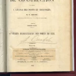 COURS DE CONSTRUCTION DES OUVRAGES DES PORTS DE MER , TEXTE y ATLAS