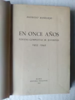 EN ONCE AÑOS POESIAS COMPLETAS DE JUVENTUD 1935- 1945