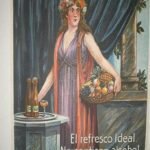 CARTEL original FRUCHAMPAÑ Champagne de fruta sin impresor 28x 42 cm.