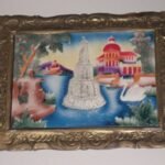 CROMOLITOGRAFIA TROQUELADA con relieve siglo XX  sin impresor ni fecha