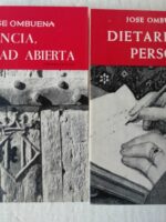 2 libros JOSE OMBUENA, VALENCIA CIUDAD ABIERTA,,DIETARIO PERSONAL