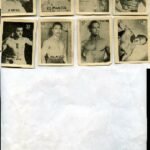 8 cromos BOXEADORES ESPAÑOLES, años 40 SIN PUBLICIDAD NI EDITOR
