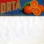 ETIQUETA DE NARANJAS M. PORTA & Co (GANDIA, VALENCIA)