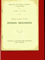 GRANITOS DE ESPAÑA CENTRAL ZARZALEJO (MADRID) del nº 11 de la revista Estudios Geologicos