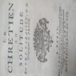 LE CHRETIEN EN SOLITUDE