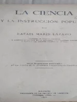 LA CIENCIA Y LA INSTRUCCIÓN POPULAR