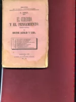 EL CEREBRO Y EL PENSAMIENTO. TRAD DR. AGUILAR Y LARA .la locura y las lesiones del cerebro, el genio y la locura