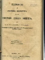 ELEMENTOS DE ANATOMIA DESCRIPTIVA DE LOS PRINCIPALES ANIMALES DOMESTICOS (caballos....)