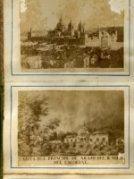 RECUERDO DE EL ESCORIAL, ALBUM en acordeón de 12 imágenes 12x 8 cm. , prox 1890 sin fotografo, NI DATOS