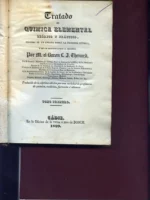 TRATADO DE QUIMICA ELEMENTAL, teorico y practico seguido de un ensayo de la filosofia quimica, tomo 1º