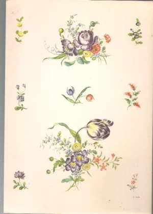 MARVORLAGEN FÜR PORZELLAN UND KERAMIK carpeta con 9 plantillas para decorar y pintar porcelanas y ceramica
