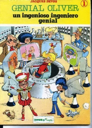 2 COMICS: JIJÉ y PHILIP- Jerry Spring, la chica del cañón, JACQUES DEVOS.genial Oliver un ingenioso ingeniero