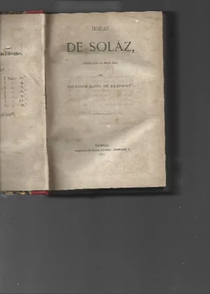 5 obras FABREGUES, horas de solaz, c.Verdejo, 1879, Valencia, 238pags,