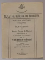 NUESTRA SEÑORA DE MONTIEL, HISTORIA, NOVENAS, FAVORES Y MONTIELERIAS.. ERMITA DE BENAGUACIL