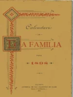 CALENDARIO DE LA FAMILIA PARA 1898