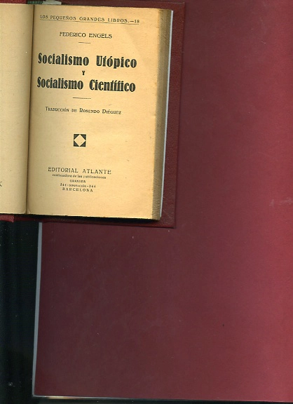 SOCIALISMO UTOPICO Y SOCIALISMO CIENTIFICO