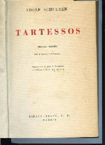 TARTESSOS. TRAD JOSE SACRISTAN revisada por el autor