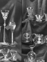 BACCARAT catalogo de objetos de vidrio (vajilla, de tocador, ornamentales,candeladros, lamparas )