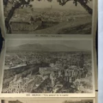 18 POSTALES DE MALAGA EN ALBUM en acordeon, de la nº 201 a la 218 (Pz de Jose Antonio y calle Larios..la caleta..puerto.. Jardines de Puerta Oscura....)