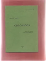 CHRONICON. ed critica de J.HINOJOSA MONTALVO