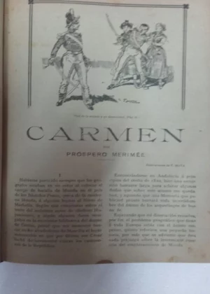 nº 177 *BALZAC- Eugenia Grandet,101 pags, MERIMÉE-Carmen, 34 pags, GAUTIER- corazón de torero, 96 pags, *MERIMÉE- venganza corsa, 88 pags, *E. SUE- venganza africana,96 pags, *G.A. THIERRY- la Savelli,92 pags, GOUNCOURT- Renata Mauperin, 89 pags, *OUILLIE