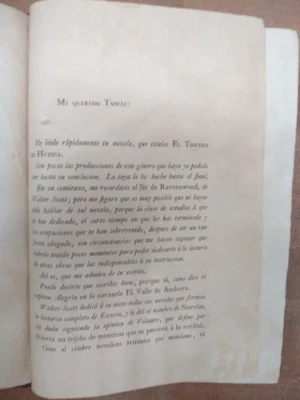 EL TORNEO DE HUESCA O LOS HERMANOS POR BALDON (falto de portada, sin datos, novela de costumbres)