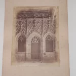FOTOGRAFIA ORIGINAL BARCELONA CAPILLA DE SAN JORGE EN LA AUDIENCIA foto J.LAURENT MADRID PEGADA EN CARTÓN 36x 50 cm. ESTA EN BUEN ESTADO
