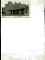 POSTAL VINAROZ -14, iglesia de San Agustin y Mercado, sin fotografo ni editor, 9x 14 cm., c.a. 1920