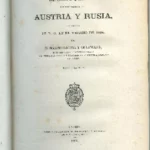 EXCURSION FORESTAL POR LOS IMPERIOS DE AUSTRIA Y RUSIA DE R.O. EN EL VERANO DE 1864