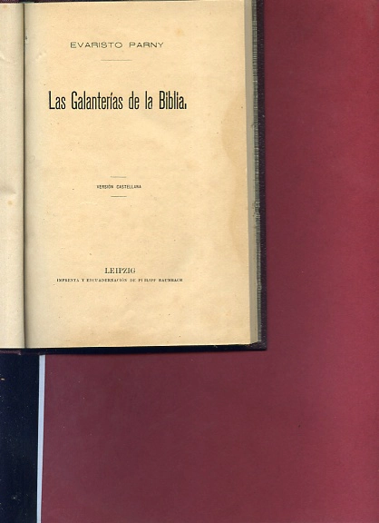 LAS GALANTERIAS DE LA BIBLIA