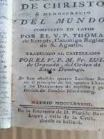 DE LA IMITACION DE CRISTO trad Fray Luis de Granada
