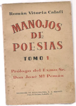 MANOJOS DE POESIAS.prol D. JOSE MARIA PEMAN