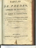 FABULAS DE PHEDRO LIBERTO DE AUGUSTO