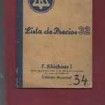 KLOCKNER. LISTA DE PRECIOS 32 (APARATOS DE DISTRIBUCION ELECTRICA) : interruptor, corta-circuitos, imanes, proyectos de motor