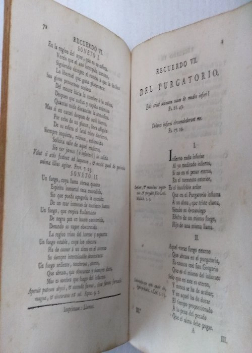 RECUERDOS DE LAS ETERNAS VERDADES CONFIRMADAS CON LA SAGRADA ESCRITURA Y PROPUESTOS EN DECIMAS CASTELLANAS