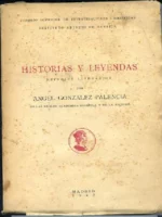 HISTORIAS Y LEYENDAS, ESTUDIOS LITERARIOS