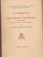 LA IMPRENTA DE DON BENITO MONFORT 1757 - 1582 nuevos documentos para su estudio